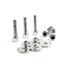 GW, Pulley Schrauben Kit für die hintere Riemenscheibe, Innensechskant, verchromt